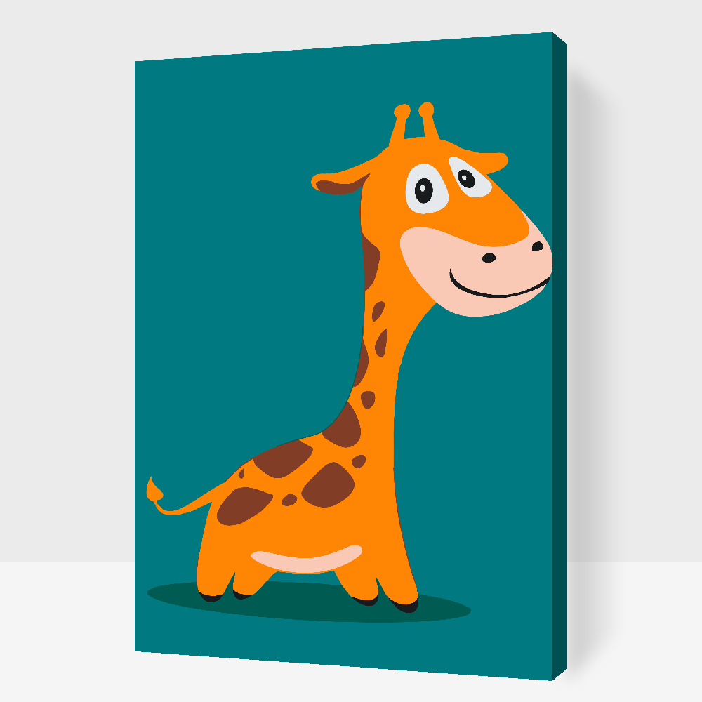 Malování podle čísel - Little Giraffe